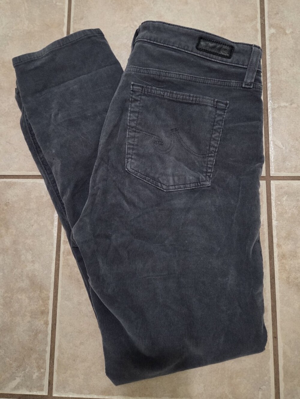 AG Mari High Rise Straight Corduroy